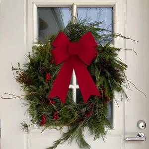 BETESSIN Rote Schleifen Weihnachten - 2 Stück Weihnachtsschleifen Groß 23x30c... - Bild 1 von 5