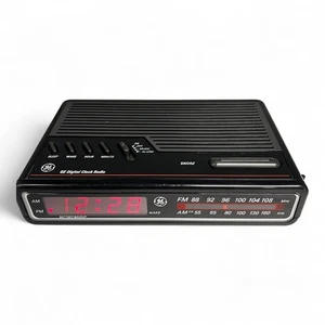 GE Digital Radiowecker Modell 7-4614A schwarz geprüft 74614A Vintage 80er 80s - Bild 1 von 22