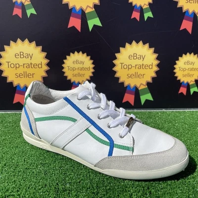 CHRISTIAN DIOR CD VINTAGE WHITE LEATHER SNEAKERS,TRAINERS SIZE UK 5.5 - Image 1 of 4