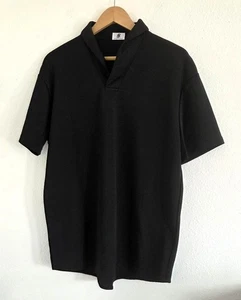 BR Herren V-Ausschnitt Struktur Strick Kurzarm leichtes Sommer Poloshirt Gr. XL - Bild 1 von 5