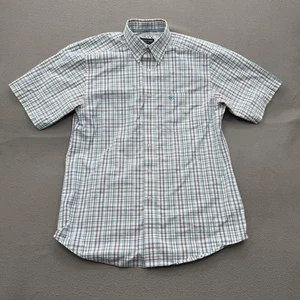 Ariat Pro Series Shirt Mens Medium Plaid Short Sleeve Button Down Western Mesh - Picture 1 of 9