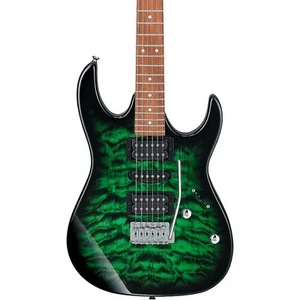 Ibanez GRX70QA GIO RX Series Electric Guitar Transparent Green Burst - Picture 1 of 7