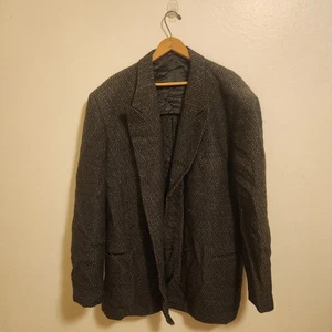 Vintage Giorgio Armani Le Collezioni Trench Cost Men Grey - Picture 1 of 6