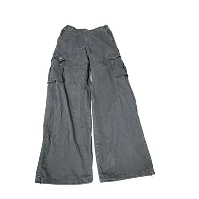 Madden NYC Women's Cargo Pants Wide Leg Black Casual Elastic Grunge Y2K - Image 1 of 4