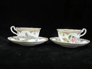 SPODE Stafford Flowers Oxalis Thumberia Camellia Oxalis CUP & SAUCER Set of 2 - Picture 1 of 12