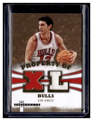 Camiseta deportiva Fleer Hot Prospects 2007-08 propiedad de #KH Kirk Hinrich Bulls/149  Foto 1 de 2