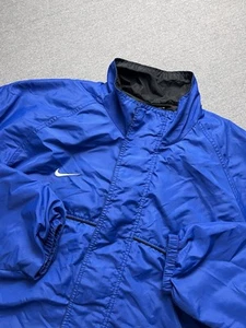 Chaqueta Nike Para Hombre 2XL Azul Equipo Tejida Cremallera Completa Entrenamiento Cortavientos De Colección - Imagen 1 de 17