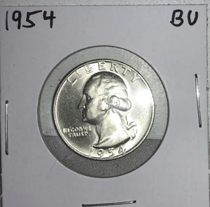 1954-p Quartiere di Washington.  Nice B.U. #091 - Foto 1 di 4