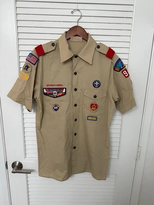 BSA Youth XL Uniform Shirt Troop 911 OCC - Wiátava 13 WOW - Multiple Patches - Image 1 of 4