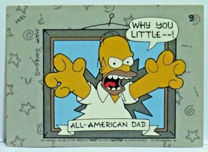 Topps 1990 Simpsons Trading Cards Sticker #9 Angry Homer - Picture 1 of 2