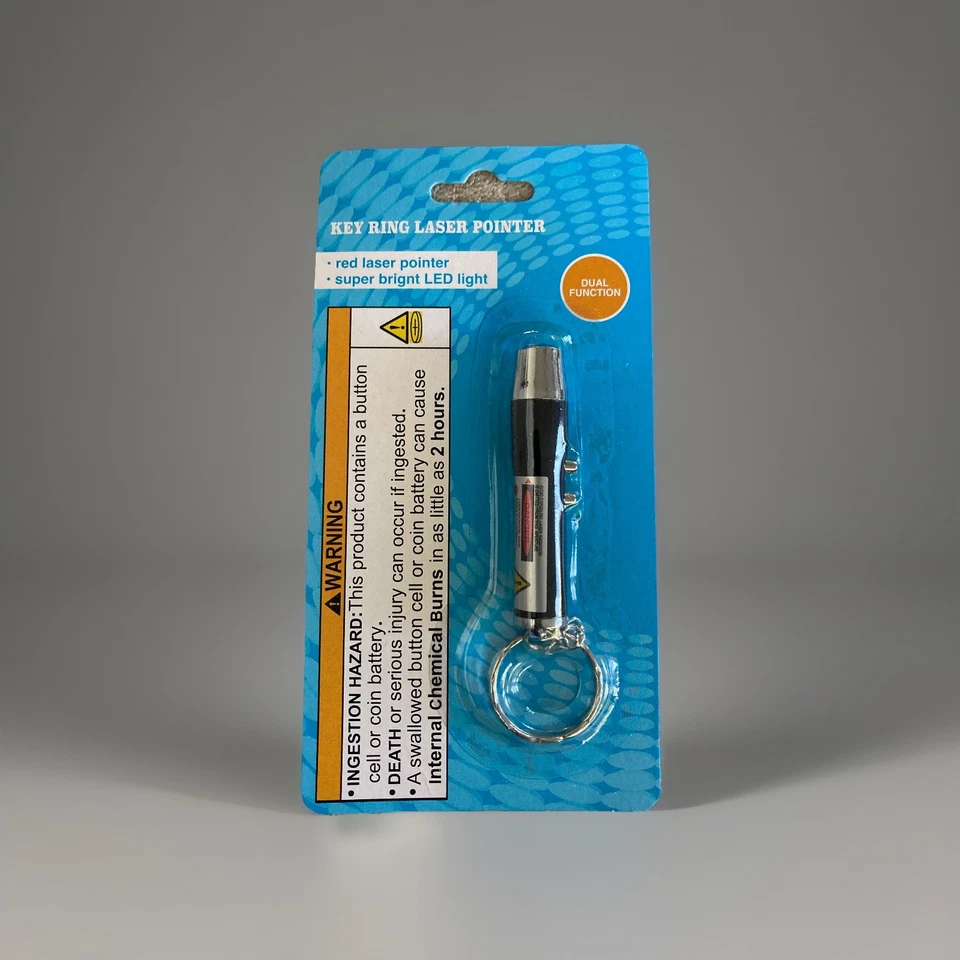 New Key Ring Laser Pointer Red Beam LED  Light  Bright   - Image 1 of 2