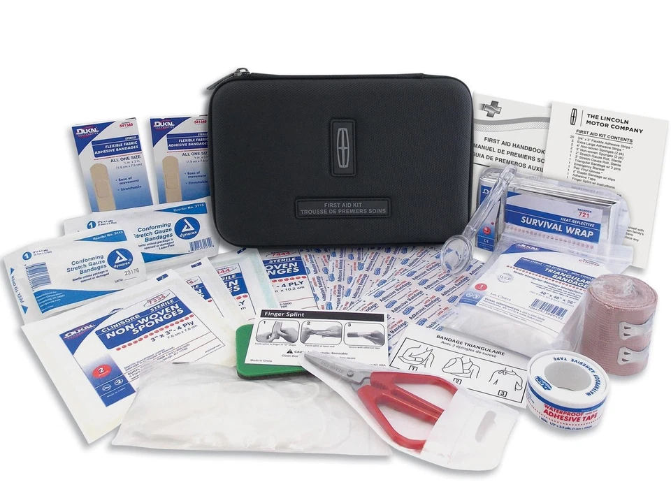 Lincoln® Emergency Safety First Aid Kit w/ Custom-Molded Case w/ Lincoln Logo - Image 1 of 4