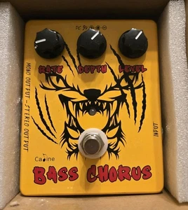 Caline BASS Chorus Pedal CP-10   The Pumpkin Carver   Effect Pedel Open Box - Picture 1 of 9