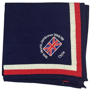 1998 1999 19th World Scout Jamboree Chile United Kingdom Contingent Neckerchief  - Picture 1 of 2