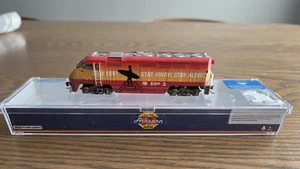 Athearn N Scale F59PHI Amtrak Surfliner Stay Off! Stay Away! Stay Alive! #455 DC - Picture 1 of 4