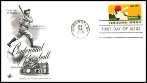 1969 Baseball Centennial 100 years Sc 1381 FDC with ArtCraft cachet - Picture 1 of 1