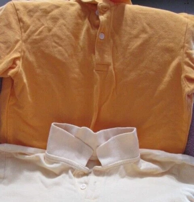 The Childrens Place Boys Polo Shirt yellow one dark one light xl 14 short sleeve - Image 1 of 3
