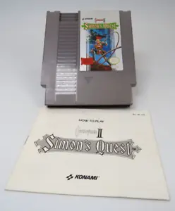 Castlevania II Simon's Quest Konami Nintendo 1985, NES Game TESTED with Manual - Picture 1 of 3