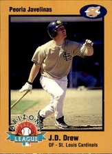 1998 Arizona Fall League Prospects Gold #12 J.D. Drew Valdosta Georgia GA Card