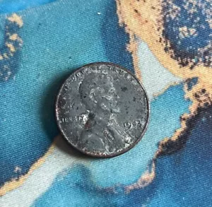 1943 steel wheat penny no mint mark === rare - Picture 1 of 3