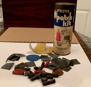 Kit de parches Victor vintage lata para todas las reparaciones de goma # V 406 coleccionable - Imagen 1 de 6