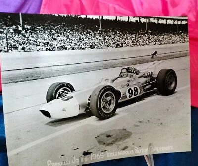 Parnelli Jones Indianapolis Motor Speedway 1965 9,5" x 7,5" reimpresión fotografía Foto 1 de 4