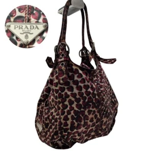 Prada heart print all-over print handbag mini tote bag nylon triangular logo JP - Picture 1 of 9