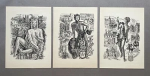 Les Vins de France, 3 Gravures d'après Decaris, Publicité, Pharmacologie, XXe - Imagen 1 de 11