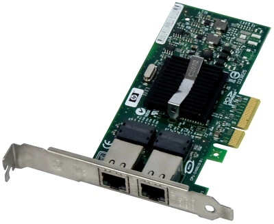 NETZTEILE HP 412651-001 NC360T DUAL PORT RJ-45 PCIe x4 - Bild 1 von 2