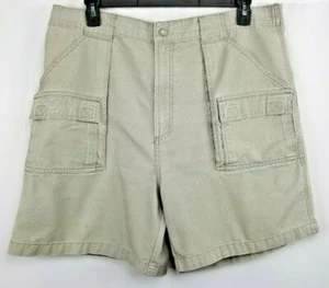 REEL LEGENDS Sz 40 Men's Canvas Cargo Shorts Casual/Outdoors Stone Color - Picture 1 of 5