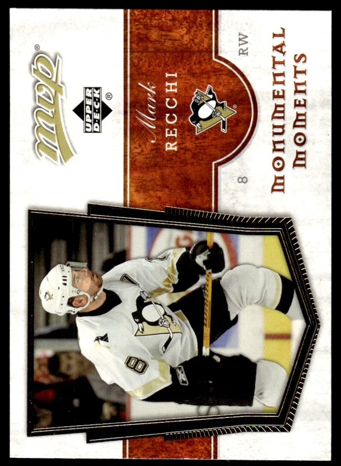 2007-08 Upper Deck MVP Monumental Moments Mark Recchi Pittsburgh Penguins #MM6 - Image 1 of 2