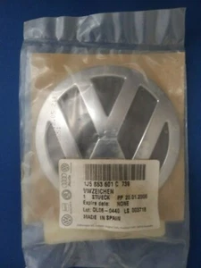 VW Volkswagen badge -Sign OEM Factory Genuine Stock New In Package - Picture 1 of 3