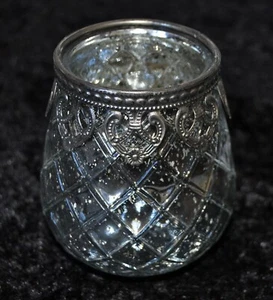 Wurm, Teelichthalter, MAROKKO, Antik Look, Silber, 10,5  cm hoch,  Neu - Picture 1 of 2