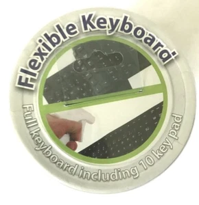 New Flexible Keyboard #2686 including 10 Key Pad- Great for Laptops - Picture 1 of 3