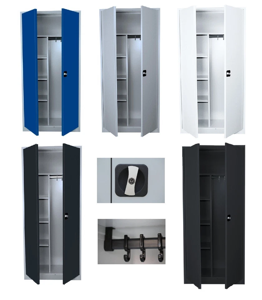 Spind Umkleideschrank montiert Umkleidespind Metallschrank Garderobenschrank XL - Bild 1 von 1