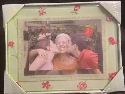 Russ “Nana” Glass Photo Frame for 4”x6” - BRAND NEW, Factory Sealed! - Image 1 of 4