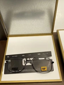 New CAT CTO ZONER C.004 Matte Black Eyeglasses Frames Aviator Full Rim 59-17-150 - Picture 1 of 9
