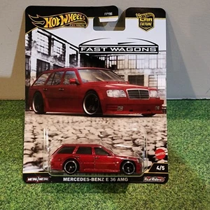 Mercedes-Benz E 36 AMG * RED * 2025 Hot Wheels Car Culture Off Road Case J - Picture 1 of 3