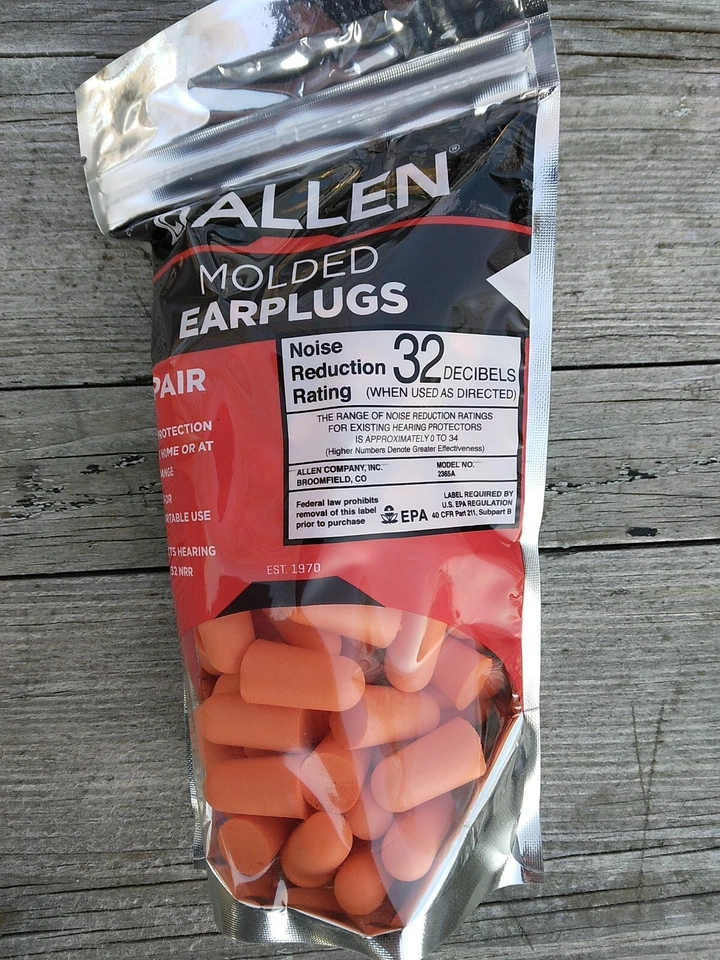  Беруши из пеноматериала 50 пар (Allen) защита слуха охотничий диапазон NPR 32 DB - Изображение 1 из 1