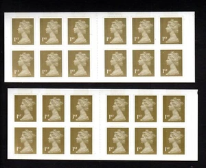 GB 2 FORGERY BOOKLETS STAMPS FIRST CLASS SELF ADHESIVE - Picture 1 of 2