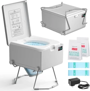 Smart Dry Flush Toilet [Odorless, One-Click Automatic Waste Disposal, Self Conta - Picture 1 of 8