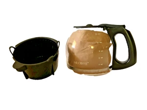 1190-MR. COFFEE-12 Cup Carafe & Filter Basket Pieces for Model CG13 Coffee Maker - Picture 1 of 14