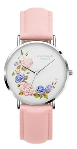 Orphelia Fashion Różowy damski analogowy zegarek kwiatowy OF711815 - Zdjęcie 1 z 6