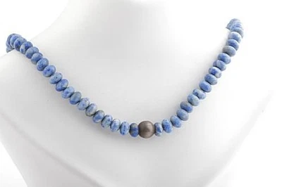 Lapis Lazuli Kette Länge 44 cm! . - Bild 1 von 4