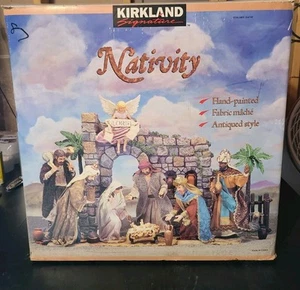 Large Kirkland Nativity Set Creche De Noel 22 Piece #224739 (Excellent Condition - Picture 1 of 11