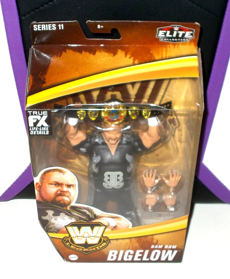 Boneco WWE Legends Elite Collection Bam Bam Bigalow nova série 11 - Imagem 1 de 2