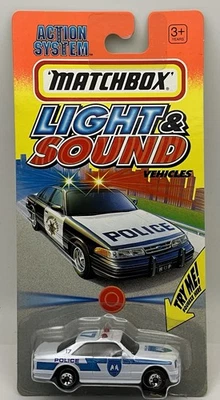 1996 Matchbox Lights & Sounds Mercedes-Benz 500 SEC Police Car - *Read - Image 1 of 4