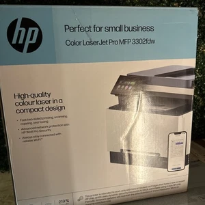 HP Color LaserJet Pro MFP 3302fdw A4 Colour Multifunction Laser Printer RRP £480 - Picture 1 of 5