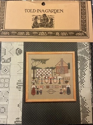told in a garden cross stitch patterns lot of 6 NEW Amish theme. - Image 1 of 4