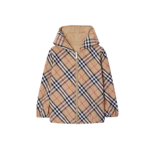 (Kids) Burberry Reversible Check Cotton Blend Jacket Sand - Picture 1 of 1